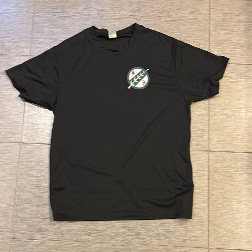 Black Crew Neck Short Sleeve Tee